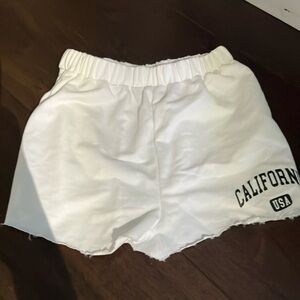 White California sweatshorts